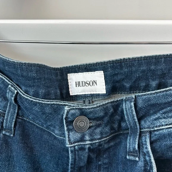 Hudson Heidi High Rise Flare Alma Dark Wash Jeans Women’s 30 Stretch NEW - Picture 5 of 7